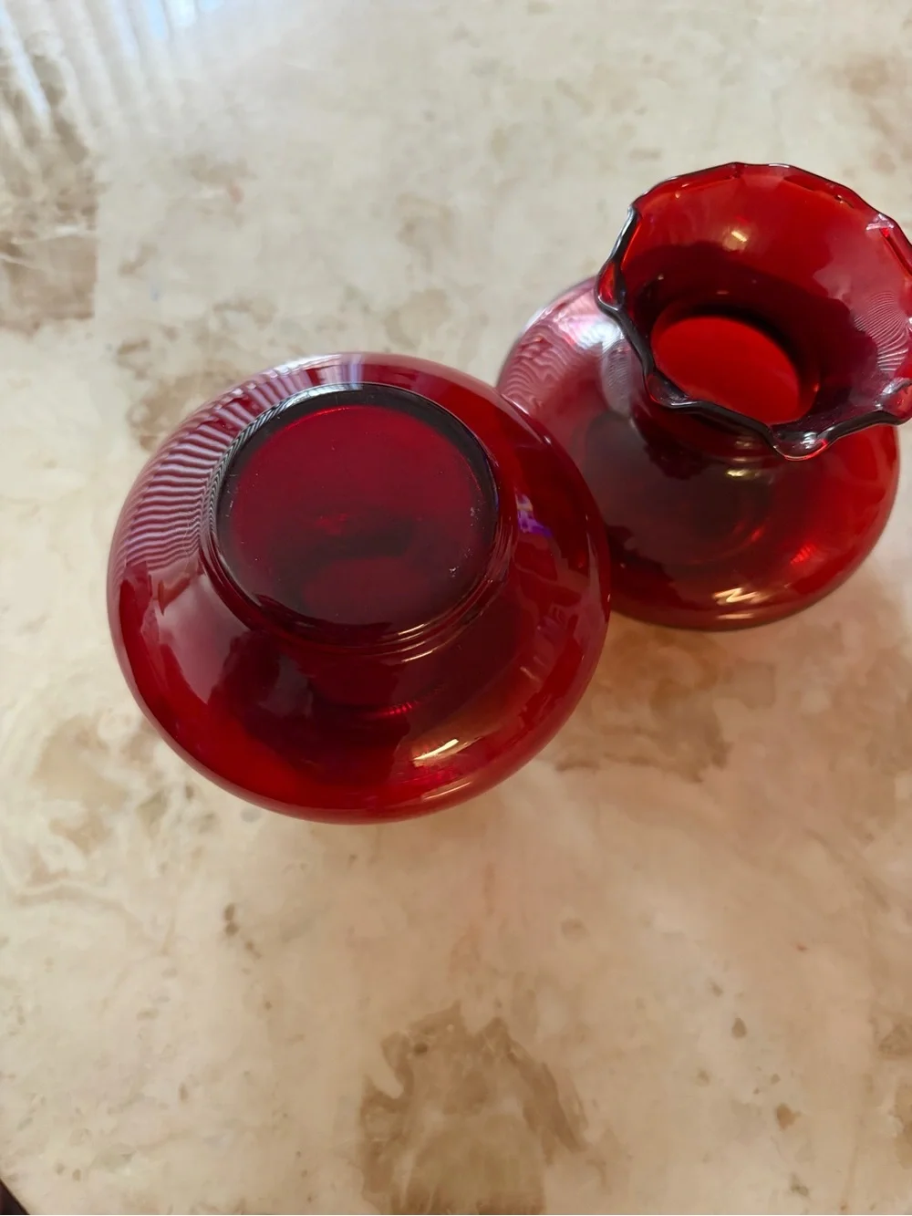 Vintage Anchor Hocking small vases